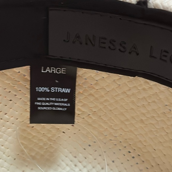 NEW Janessa Leone Zoe Packable Sun  Hat Bleach White Large - Picture 9 of 10